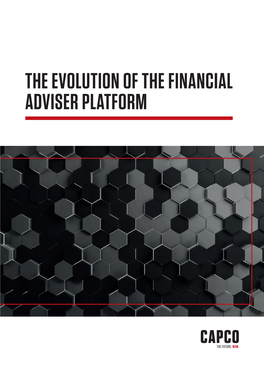 The Evolution of the Financial Adviser Platform