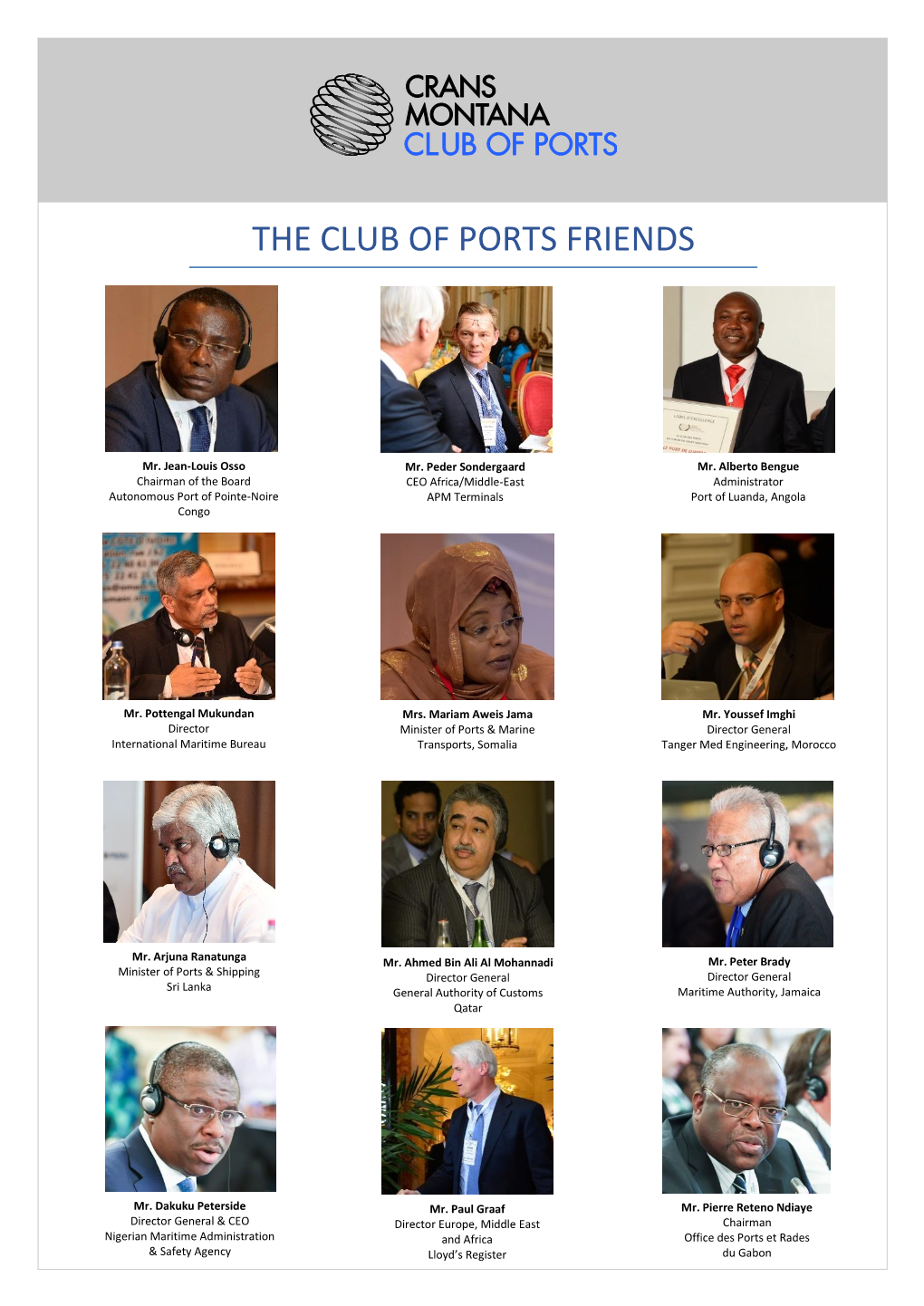 The Club of Ports Friends