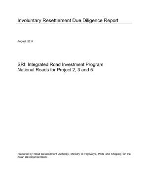 Integrated Road Investment Program: National Roads for Project 2, 3 and 5