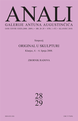 Galerije Antuna Augustin^I]A Original U Skulpturi