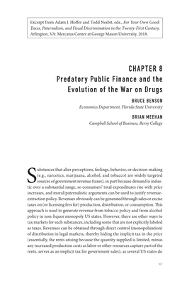 Predatory Public Finance and the Evolution of the War on Drugs