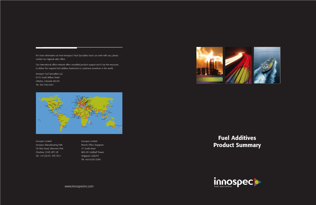 Fuel Additives Product Summary Fuel Additives Product Summary 3