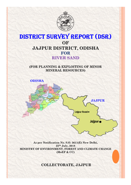 Of Jajpur District, Odisha for River Sand