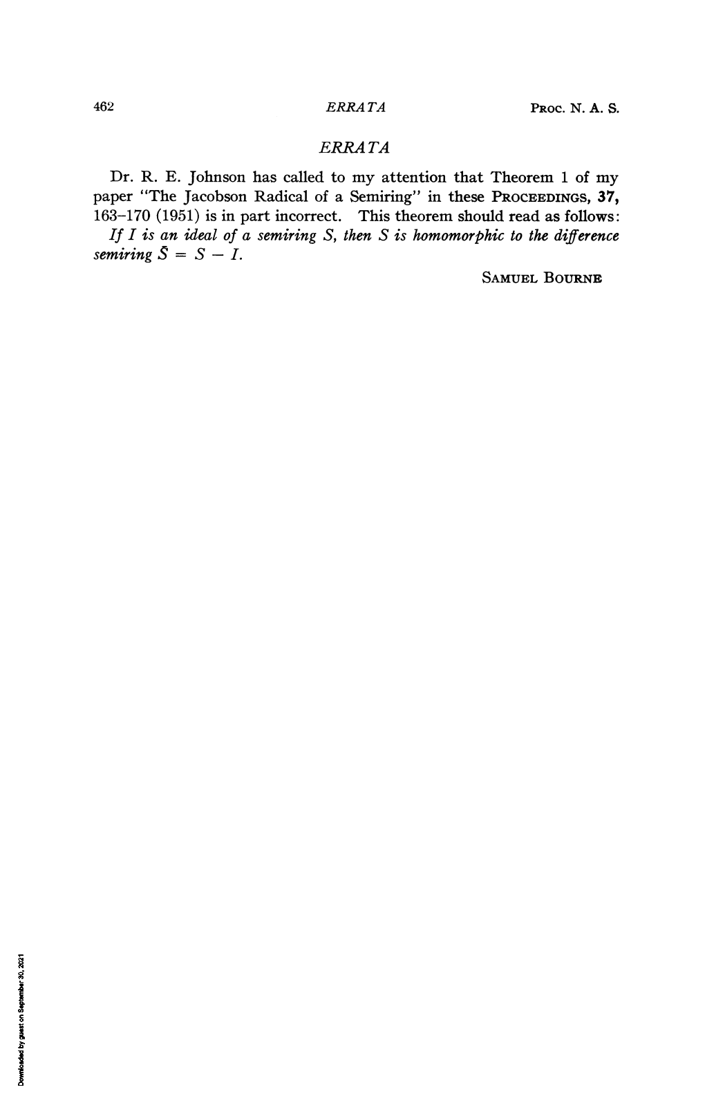 The Jacobson Radical of a Semiring