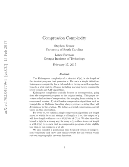 Compression Complexity Whose Results Depend on Unproven Assumptions in Computational Complexity