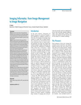 Imaging Informatics: from Image Management to Image Navigation