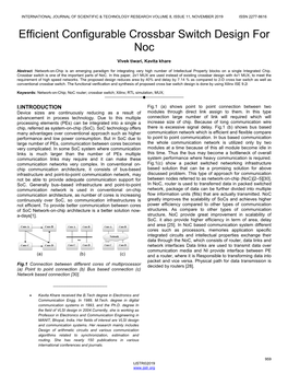 Efficient Configurable Crossbar Switch Design for Noc