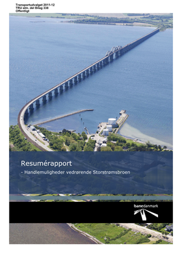 Resumérapport - Handlemuligheder Vedrørende Storstrømsbroen