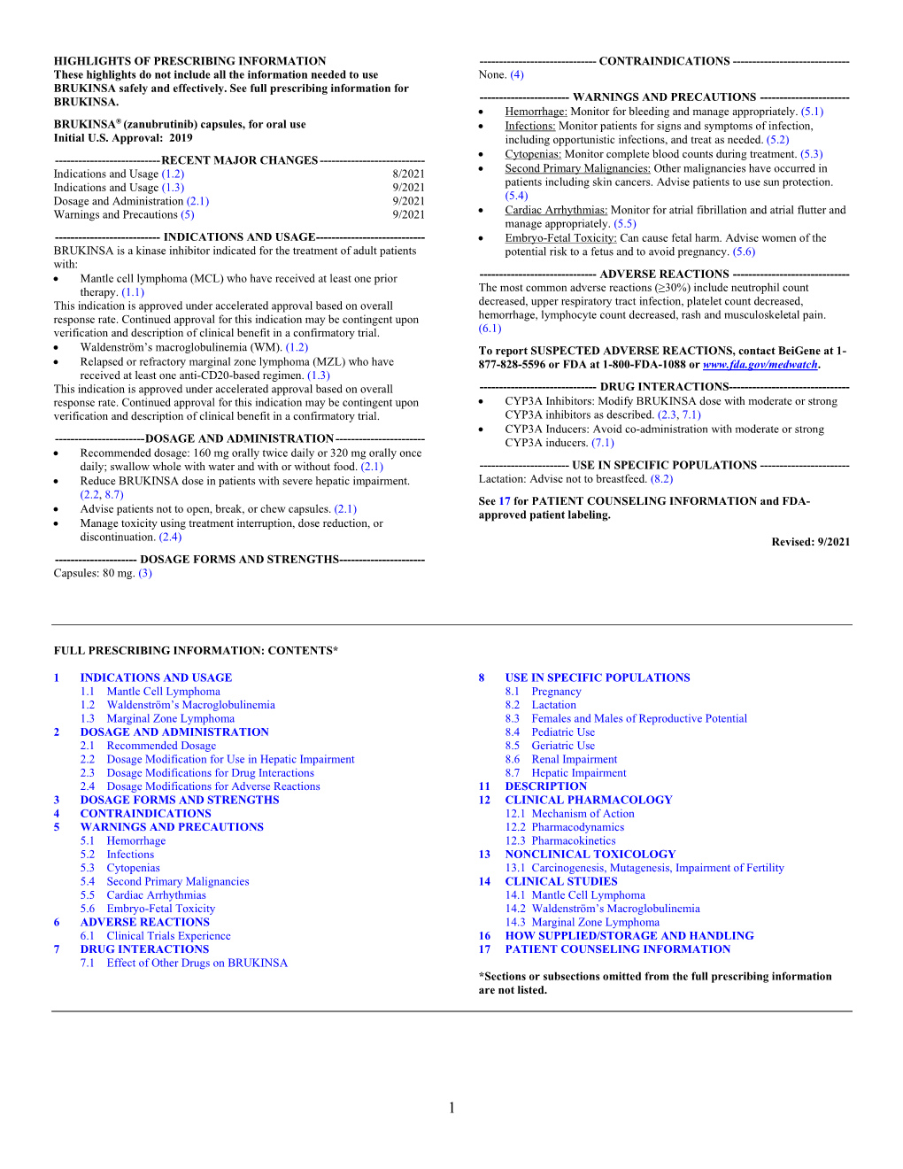 PRESCRIBING INFORMATION ------CONTRAINDICATIONS ------These Highlights Do Not Include All the Information Needed to Use None