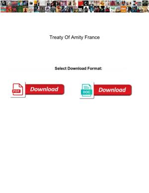 Treaty of Amity France