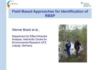 Werner Brack: Field Based Approaches for Identification of RBSP