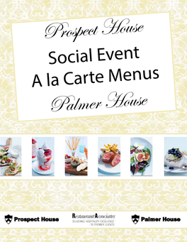 Social Event a La Carte Menus Palmer House Brunch Buffet