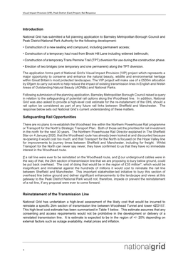Introduction Safeguarding Rail Opportunities Reinstatement of The