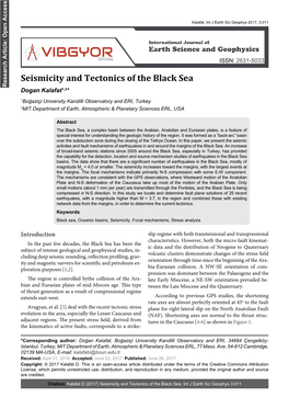 Seismicity and Tectonics of the Black Sea
