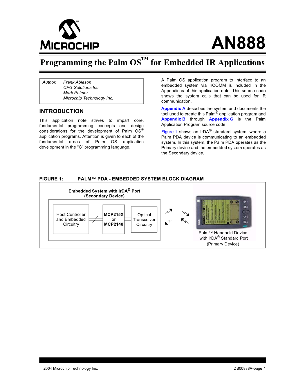 Programming the Palm OS for Embedded IR Applications