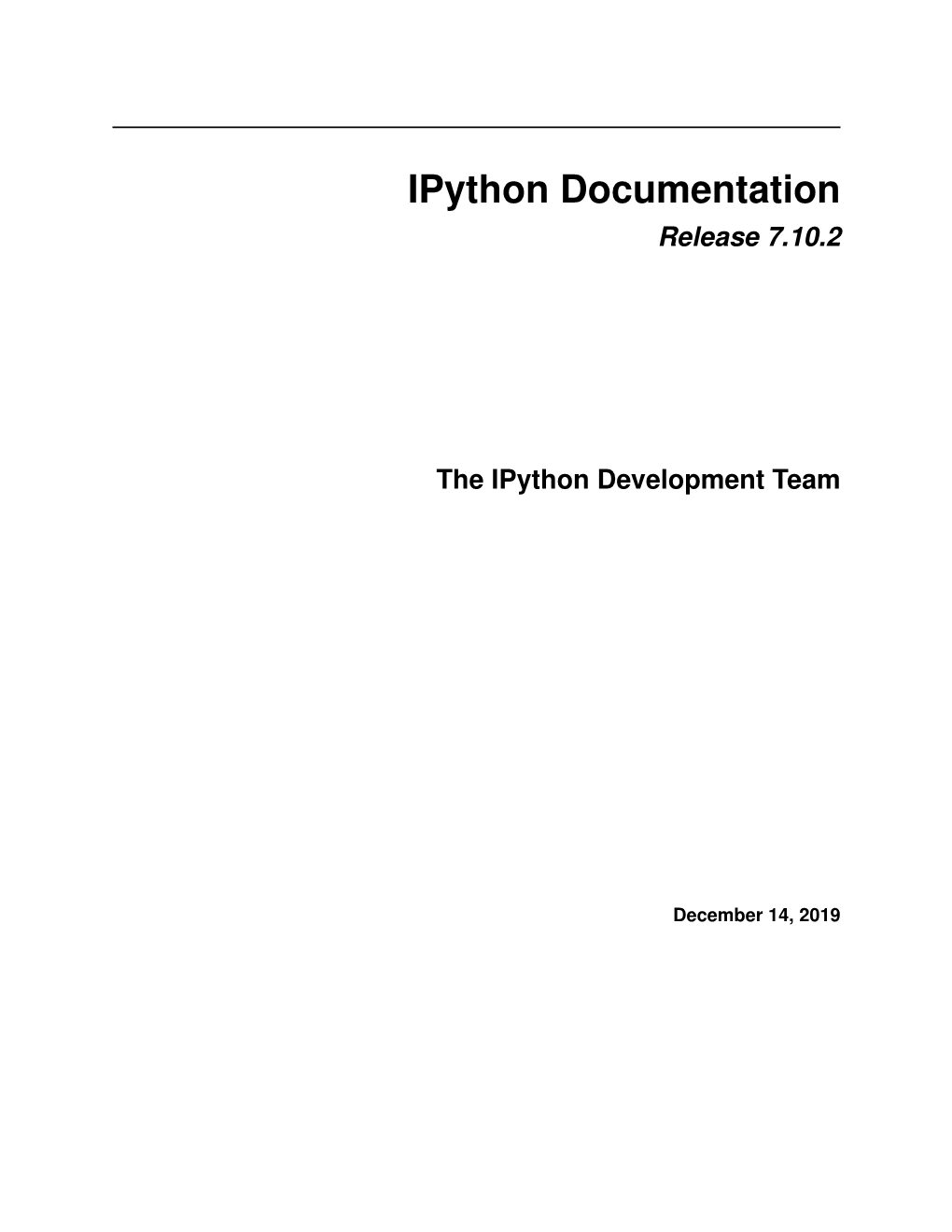 Release 7.10.2 the Ipython Development Team