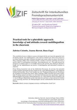 Knowledge of and Attitudes Towards Multilingualism in the Classroom