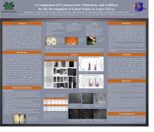 A Comparison of Cyanoacrylate, Ninhydrin, and Gellifters for the Development of Latent Prints on Latex Gloves