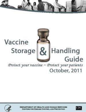 CDC Vaccine Storage and Handling Guide