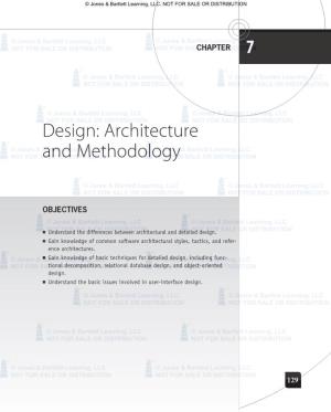7 Design: Architecture and Methodology