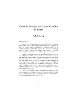 Political Perspectives to Chronic Poverty