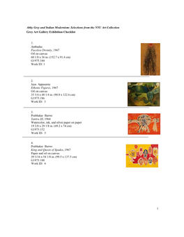 Download Abby Grey and Indian Modernism Checklist