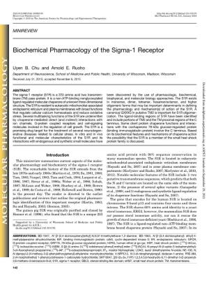 Biochemical Pharmacology of the Sigma-1 Receptor