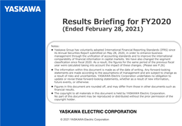 Results Briefing for FY2020 (Ended February 28, 2021)