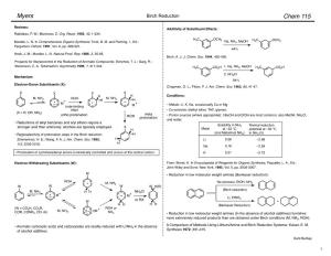 Birch Reduction Chem 115