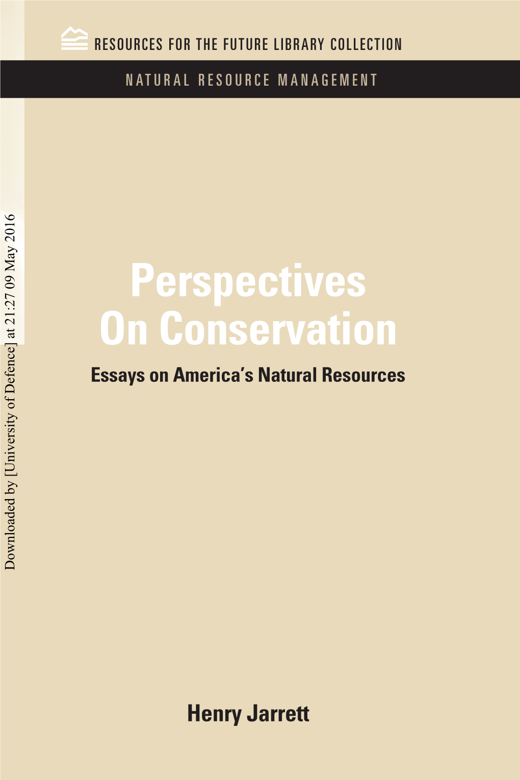 Perspectives on Conservation