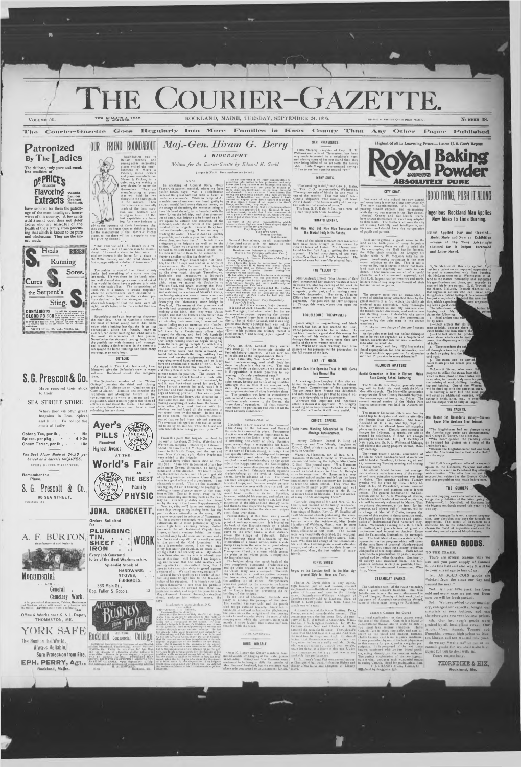 Courier Gazette : September 24, 1895