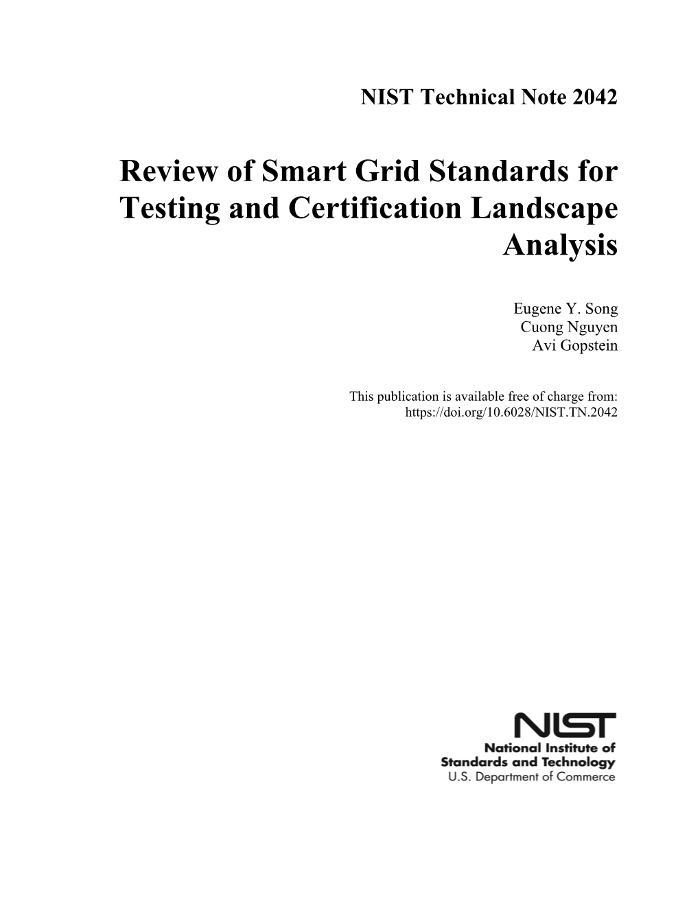 Review of Smart Grid Standards for Testing and Certification Landscape Analysis