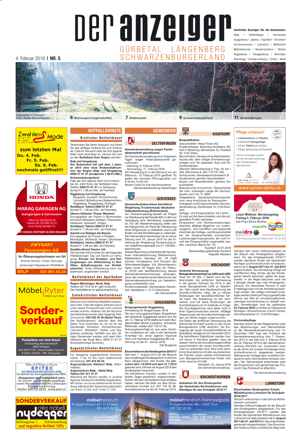 Der Anzeiger Nr. 05 2016