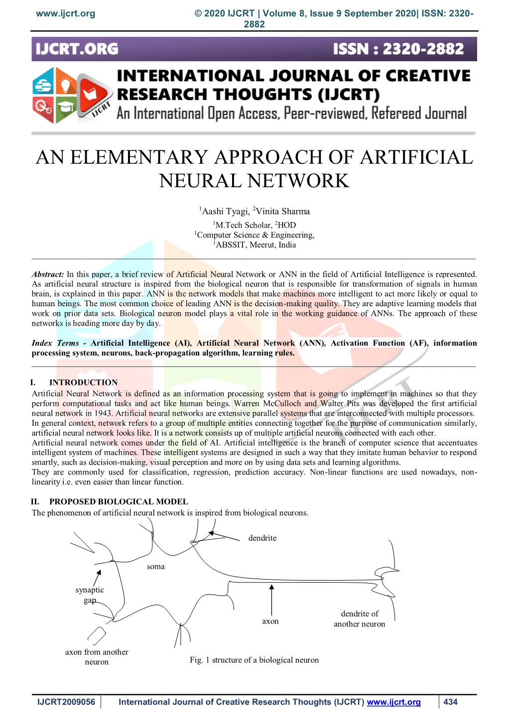 An Elementary Approach of Artificial Neural Network