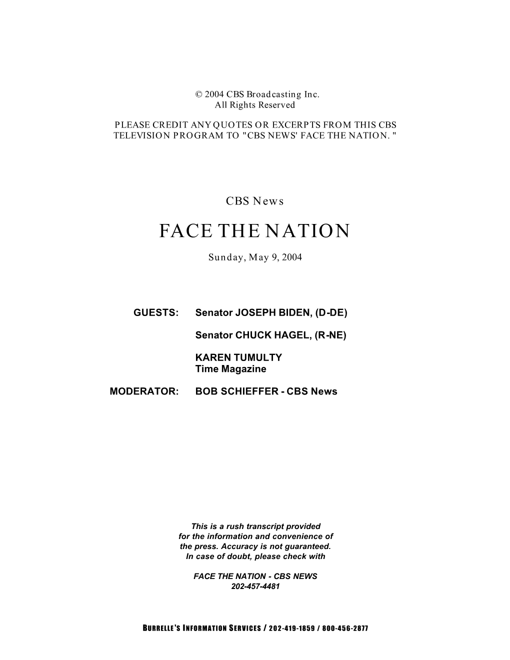 Face the Nation