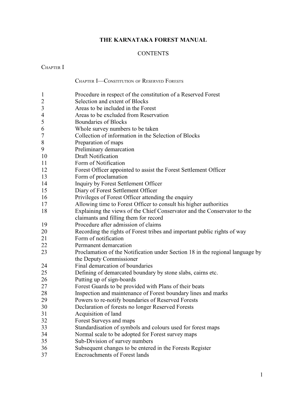 The Karnataka Forest Manual, 1976