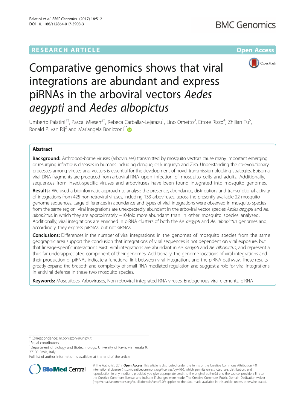 Comparative Genomics Shows That Viral Integrations Are Abundant And
