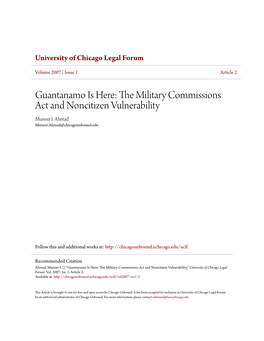 The Military Commissions Act and Noncitizen Vulnerability