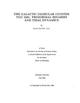 The Galactic Globular Cluster Ngc 3201: Primordial Binaries and Tidal Dynamics