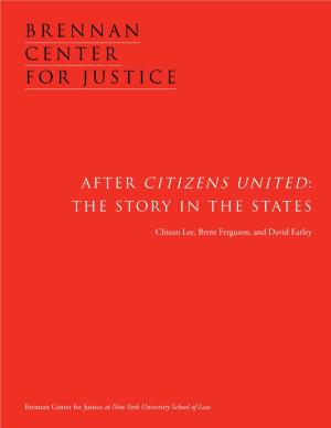 After Citizens United: the Story in the States