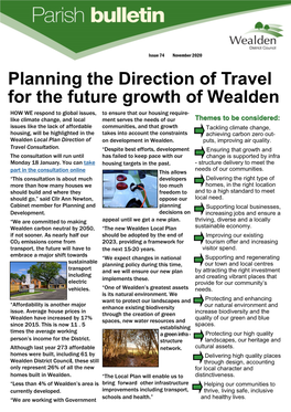 Planning the Direction of Travel for the Future Growth of Wealden