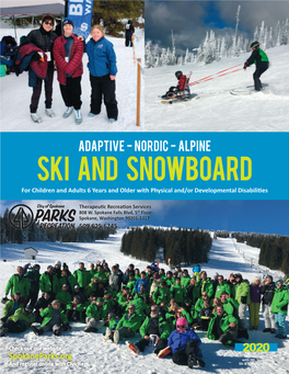 2020 Spokane TRS Ski and Snowboard Brochure