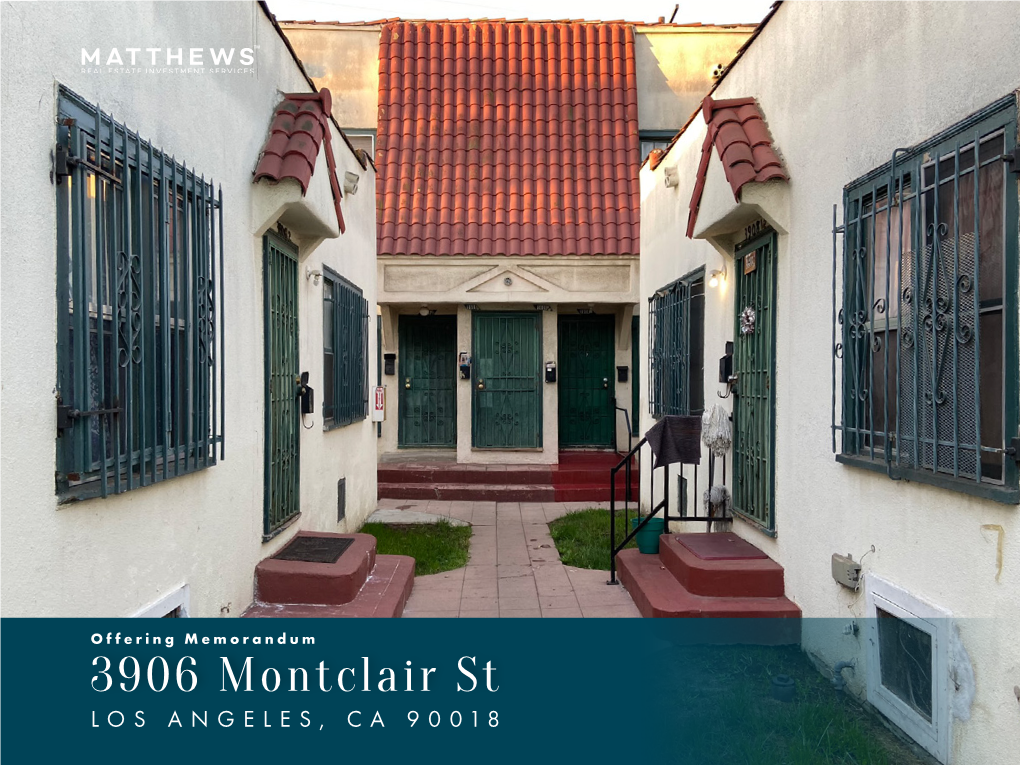 3906 Montclair St LOS ANGELES, CA 90018 1 Listed By