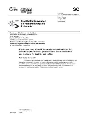 Stockholm Convention on Persistent Organic Pollutants