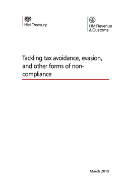 Tackling Tax Avoidance, Evasion and Other Forms of Non-Compliance