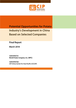 Download the Major Players in the Potato Industry in China Report