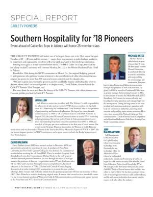18 Pioneers Event Ahead of Cable-Tec Expo in Atlanta Will Honor 25-Member Class