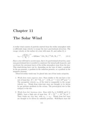 Chapter 11 the Solar Wind