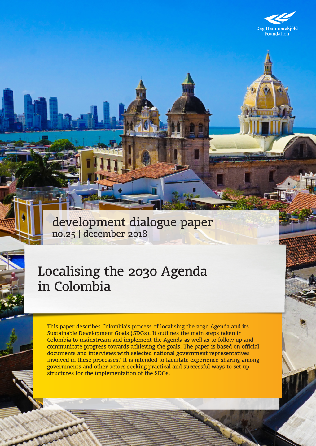 Localising the 2030 Agenda in Colombia