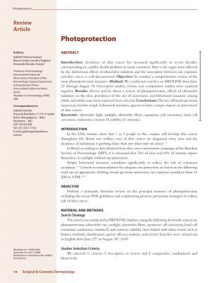 Photoprotection